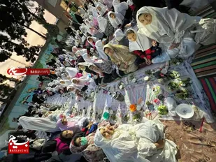 ضیافت افطاری ساده دانش آموزان بر پا شد