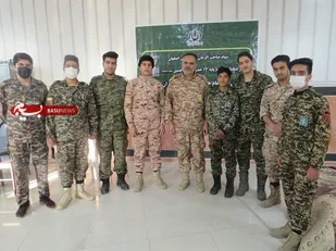 دیدار فرمانده لشکر ۱۴امام حسین علیه السلام با بسیجیان و ررمندگان گردان۱۱۷امام حسین علیه السلام