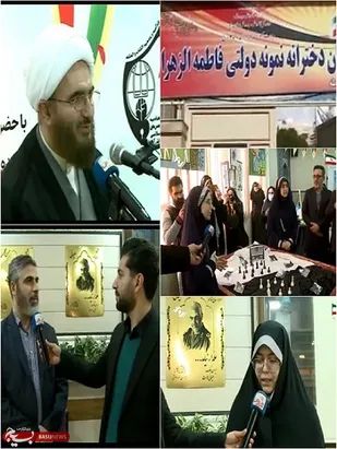 افتتاح نمایشگاههای مدرسه انقلاب درمدرسه نمونه دولتی فاطمه الزهرای کرج