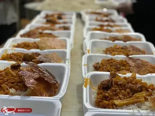 طبخ اطعام حسینی محرم ۱۴۰۰ آستان مقدس امامزاده حسین(ع) قزوین
