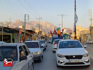 کاروان شادی غدیر در شهر اهرم برگزار شد