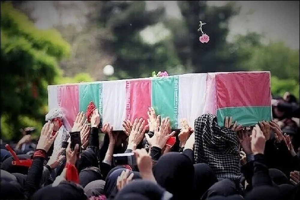 تشییع و تدفین شهید خوش‌نام در همدان