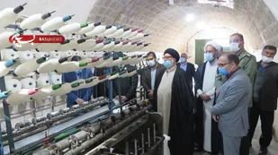 افتتاح کارگاه نخ ریسی شهدای محمدیه در نایین