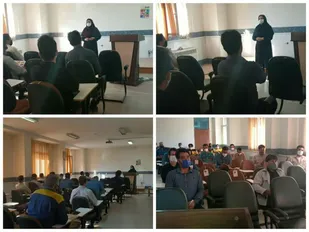 جلسه آموزشی در خصوص انتقال و انتشار بیماری&zwnj;های تنفسی واگیر در سرخه