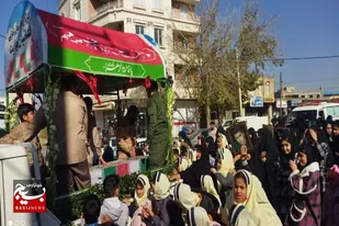 تشییع شهدای گمنام بر دستان مردم شهیدپرور برزول
