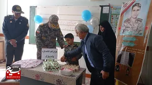 پدافند هوایی پیشقراول دفاع از کشور/ جشن تولد پسر پس از شهادت پدر