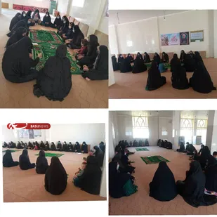 برپایی سفره  صلوات در دهستان ریگ