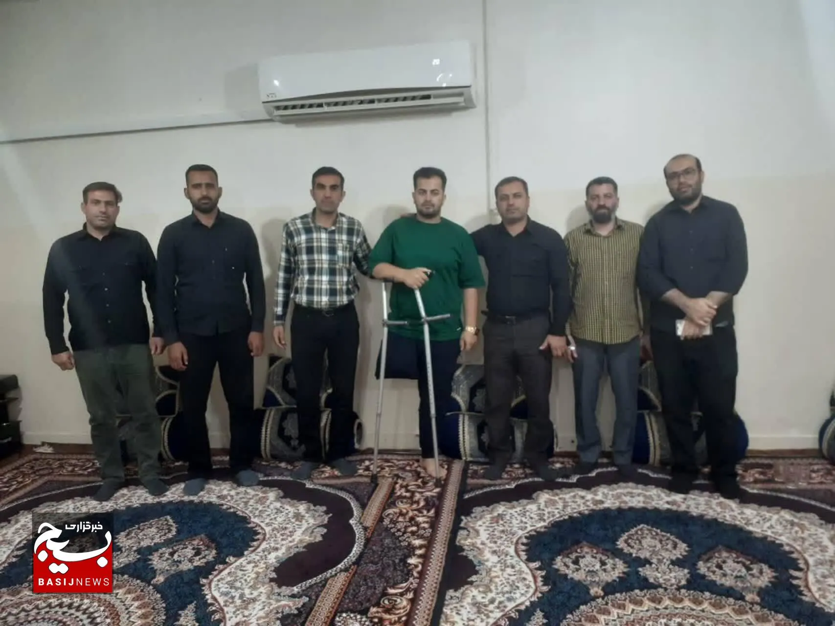 دیدار با جانباز حادثه تروریستی ۳۱شهریور اهواز در شهرستان ایذه به مناسبت ماه محرم
