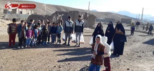 حضور جهادگران قرارگاه شهید ابراهیم هادی دامغان در روستای کوه زر+ تصاویر