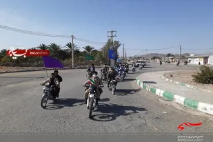 برگزاری رژه موتوری در بزمان