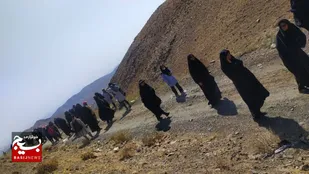 کوه&zwnj;پیمایی بانوان کارمند قم