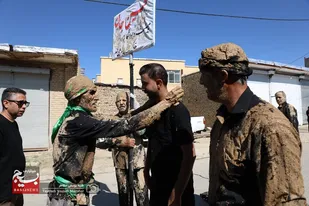 آیین سنتی گل مالی روز عاشورا در شهر دمق