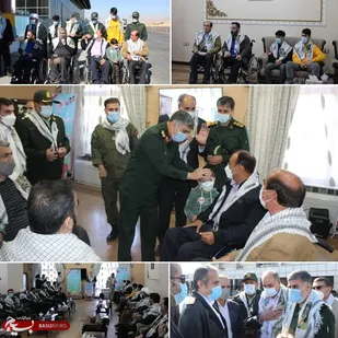 جانبازان گرانقدر ۷۰ درصد قطع نخاع به سفر زیارتی مشهد مقدس اعزام شدند