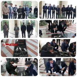 مزار شهدای گمنام پیشوا گلباران شد