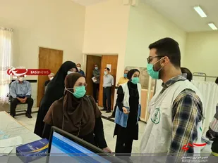 افتتاح مرکز تجمیعی واکسیناسیون سپاه و بسیج در رامسر