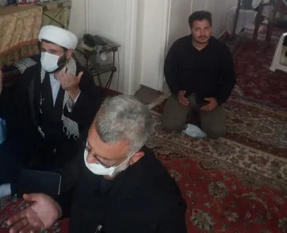 دیدار با خانواده شهید میرزایی توسط ناحیه کمیل