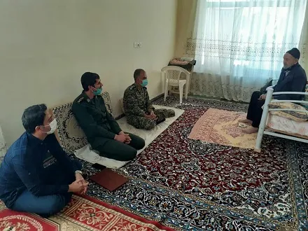 دیدار با خانواده معظم شهدا در گندمان