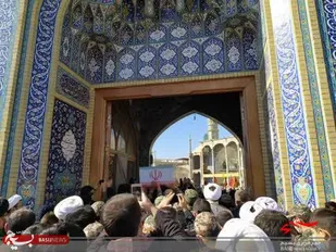 مراسم تشییع پیکر دو شهید تفحص در قم