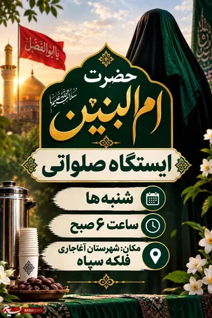 برپایی ایستگاه صلواتی شنبه های ام البنین  در آغاجاری