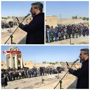 مداحی رئیس سازمان بسیج هنرمندان استان خوزستان در شهرستان لالی