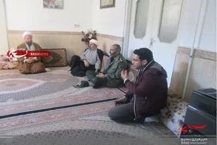دیدار مسئول نمایندگی سپاه انصار الحسین(ع) همدان با خانواده شهید &laquo;باقری&raquo;