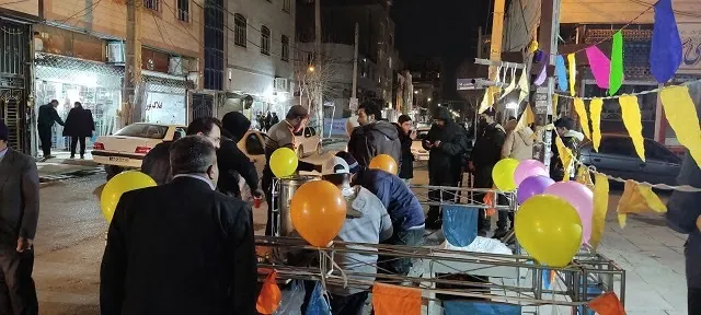 بسیجیان شهر گلستان به مناسبت ولادت حضرت زهرا (س) موکب های شادی  برپا کردند