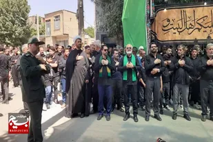 برگزاری مراسم عزاداری سوم شهدای کربلا در بهار