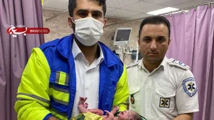 تولد دومین نوزاد سال ۱۴۰۲ در آمبولانس فوریت&zwnj;های پزشکی شهرستان بهبهان