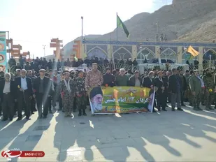 مراسم غبارروبی و عطر افشانی گلزارشهدا در دهه فجروچهل وششمین سالگرد پیروزی انقلاب اسلامی ایران