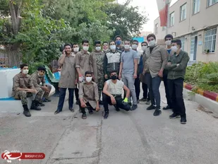آماده سازی اردوگاه دانش آموزی جوادیه کرمان توسط دانش آموزان بسیجی زرند