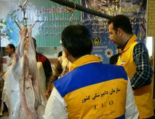 نظارت و بازرسی دامپزشکی نهاوند بر ذبح دام در روز عید قربان