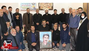 دیدار جهادگران با خانواده تنها شهید خوزستانی جبهه مقاومت اسلامی فلسطین (شهید راه قدس)