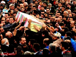 استقبال و وداع مردم شهید پرور گرگان با شهید سید مهدی حسینی