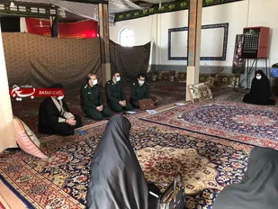 بازدید فرمانده سپاه شاهرود از پایگاه بسیج طهورا محله اسلامی فدک