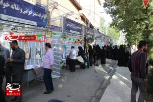 برپایی موکب بزرگ پذیرایی عید غدیرخم همراه با غرفه های فرهنگی ورزشی در شهر هشتگرد