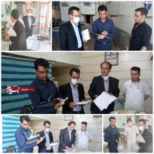 بازدید منظم بازرسان کارگروه آرد و نان شاهرود از  رعایت نکات بهداشتی در نانوایی&zwnj;ها