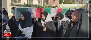 دانش آموزان ساروی با شاگردان مکتب روح الله تجدید بیعت کردند