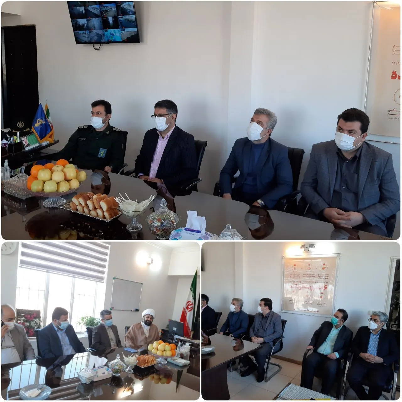 دیدار امام جمعه و فرماندار پیشوا با فرمانده سپاه در روز پاسدار