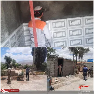 ساخت و ساز سرویس های بهداشتی سالن ورزشی شهید حسین پورجعفری گلباف توسط حوزه امام حسین(ع)
