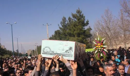 تشییع چهار شهید گمنام در ملایر