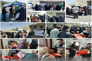 خدمت رسانی کارمندان اداره کل استاندارد به عزاداران حسینی در زاهدان