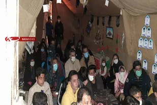 حضورفرمانده تیپ مستقل ۱۱۰ سلمان فارسی در خیمه مقاومت و بصیرت