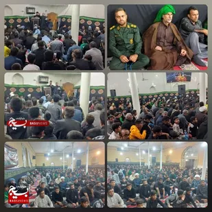 حضور گسترده بسیجیان شهرستان کرخه در ایام فاطمیه