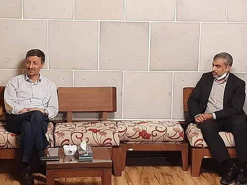 دیدارفرمانده ناحیه کیش بارئیس سازمان بنیاد مستضعفان کشور