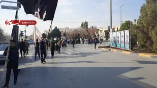 برپایی موکب پذیرایی به مناسبت ایام شهادت حضرت زهرا(سلام الله علیها) وسالگردشهادت حاج قاسم سلیمانی