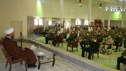 دیدار نماینده، ولی فقیه در سپاه بیت المقدس با جمعی از رزمندگان لشگر عملیاتی ۲۲ بیت المقدس