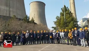 اردوی راهیان پیشرفت جامعه بسیج مهندسین صنعت و معدن کازرون از نیروگاه برق
