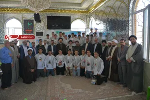 برگزاری جشن تکلیف دانش آموزان پسر زنجانی+تصاویر