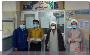 دیدار با بیماران واعضای کادر درمان بیمارستان تنگستان