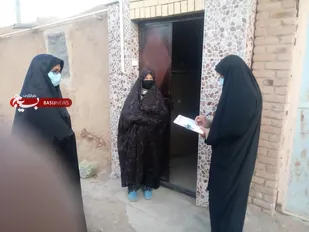 غربالگری کرونا  توسط پایگاه مقاومت ساجده در روستای سید آباد بافق